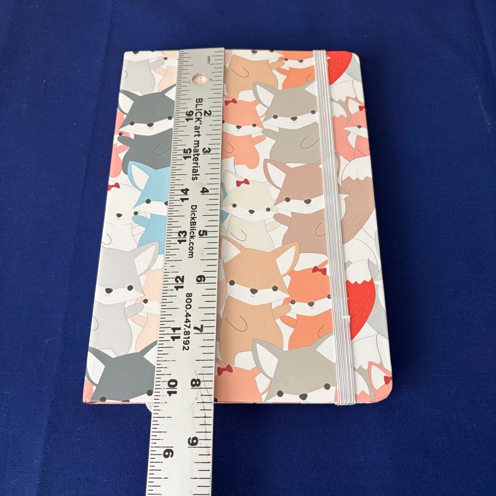 Cute Fox Pattern Hardcover Notebook - Picture 4 of 7